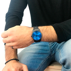Woollers Reloj Colossus Esfera azul sunray