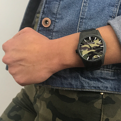 Woollers Reloj Dark camo Negro camuflaje