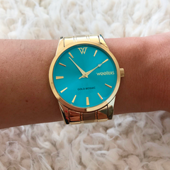 Reloj Woollers Dubali Dorado Turquesa