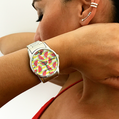 Woollers Reloj Hawaii Plateado Esferas de sandías