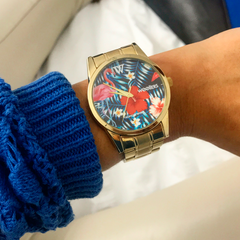 Woollers reloj Keoni esfera estampado Flamencos