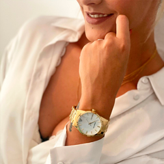 Woollers Reloj Olimpo Dorado esfera nácar