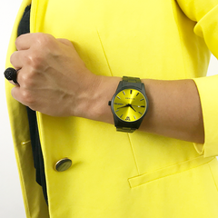 Woollers Reloj Legacy Yellow Esfera amarilla
